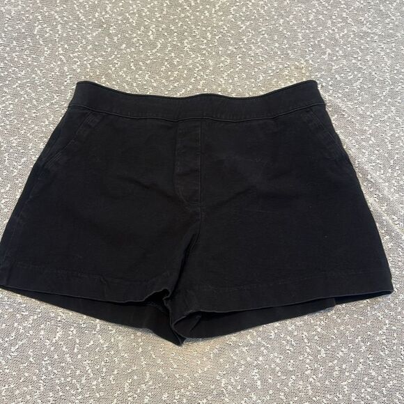 SPANX Polished Stretch Cotton Shorts Black Women's size LARGE - Picture 3 of 12